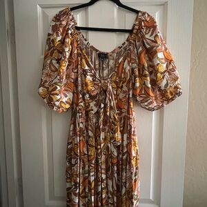 Eloquii 70’s Print Maxi Dress